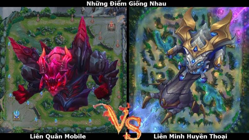 bản đồ liên quân mobile và tốc chiến 