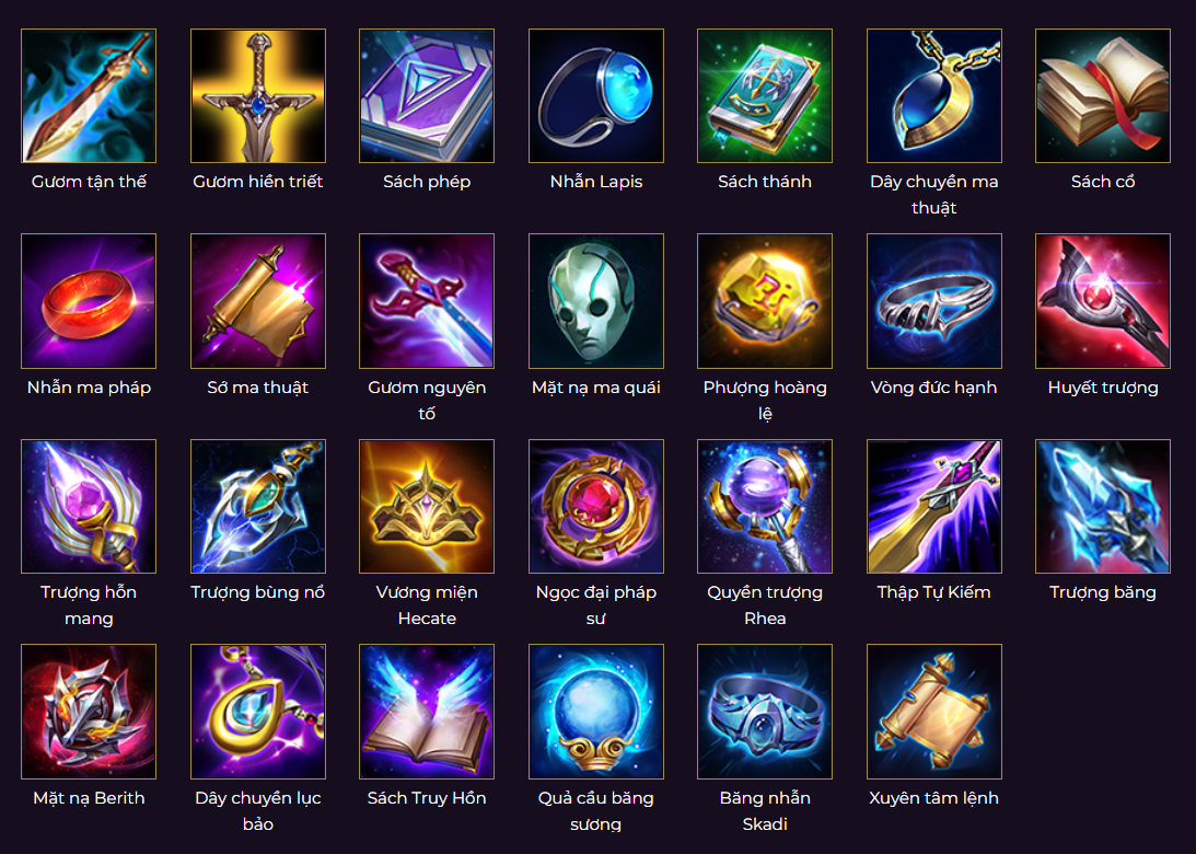 build đồ liên quân